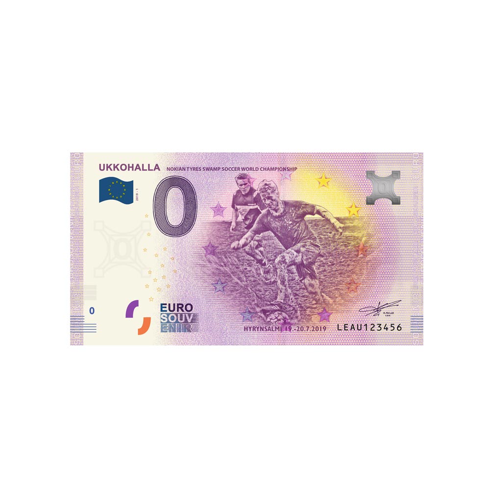 Bilhete de lembrança de zero para euro - Ukkohalla - Finlândia - 2019