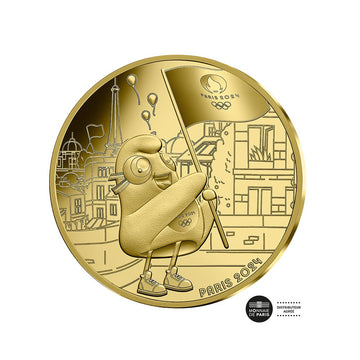 Paris Olympic Games 2024 - The Flag - Valuta di 250 € Gold - BU - Wave 1