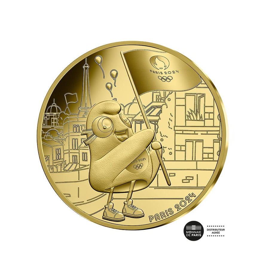Jeux Olympiques de Paris 2024 - Le Drapeau - Monnaie de 250€ Or - BU - –