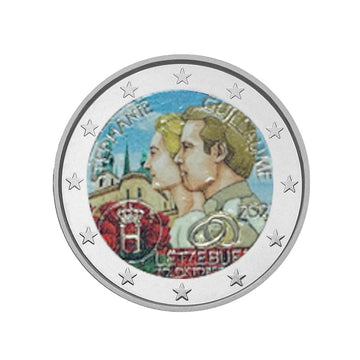 Luxemburgo 2022 - 2 euros comemorativo - Casamento do Grand Duke Héritier - Colorizado #5
