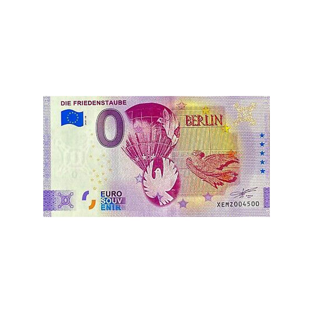 Bilhete de lembrança de zero para euro - die friedenstaube - Alemanha - 2020