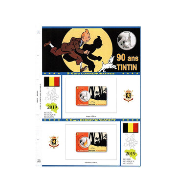Leaves album 2015 to 2020 - 5 Euro commemorative Coincard - Belgium