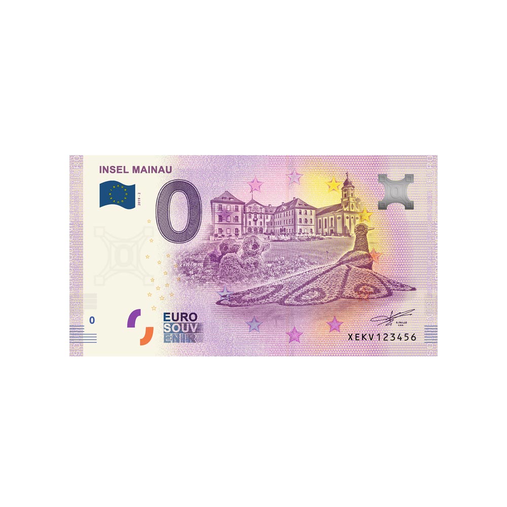 Souvenir ticket from zero euro - inl mainau - Germany - 2019
