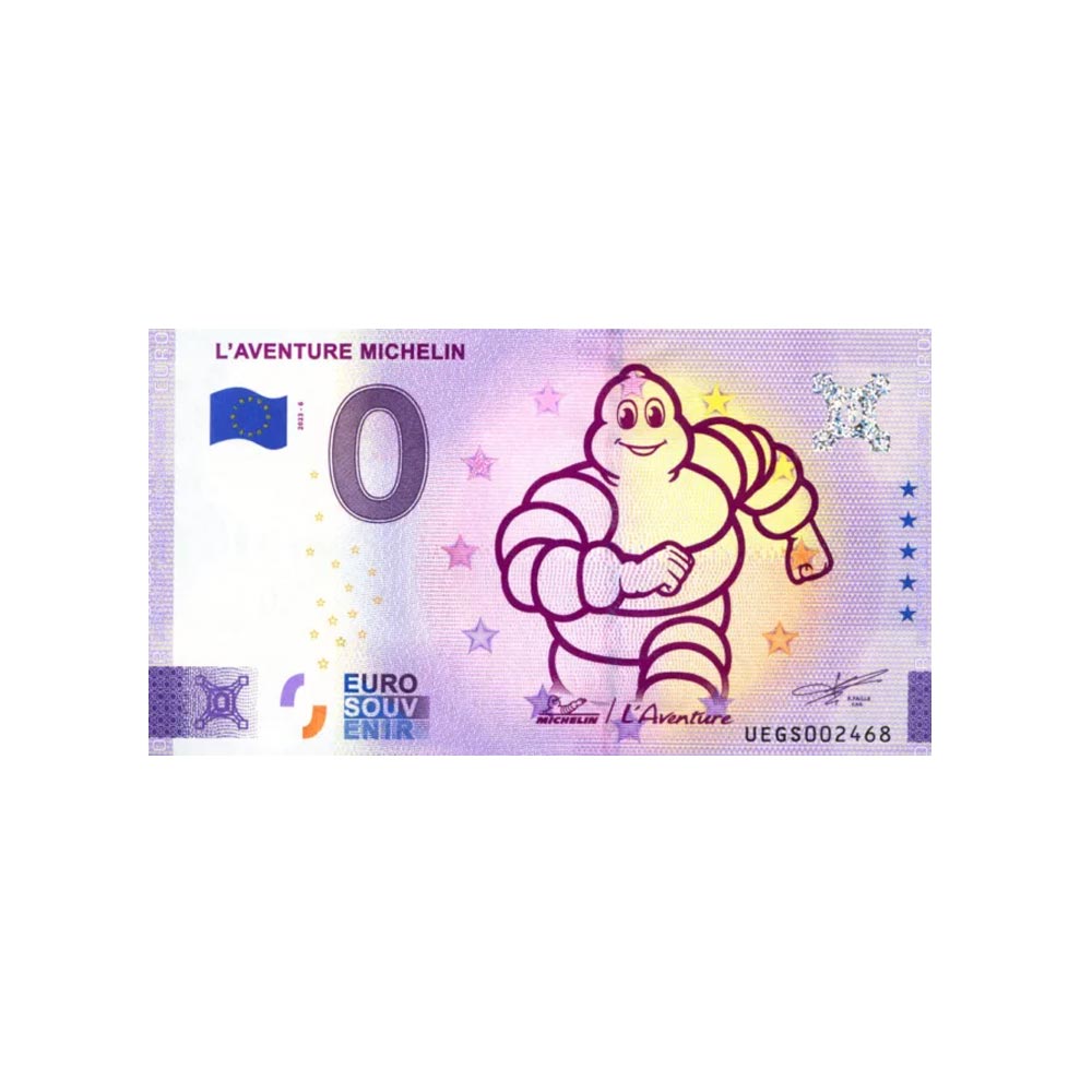 Billet souvenir de zéro euro - L'aventure Michelin - France - 2023