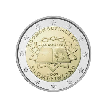 finlande 2007 2 euro traité de rome