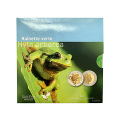 ⁣⁢Luxembourg 2017 - 5 Euro Commemorative - Green Tree Frog - Proof⁤⁣