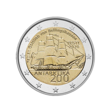 estonie 2020 2 euro antarctique