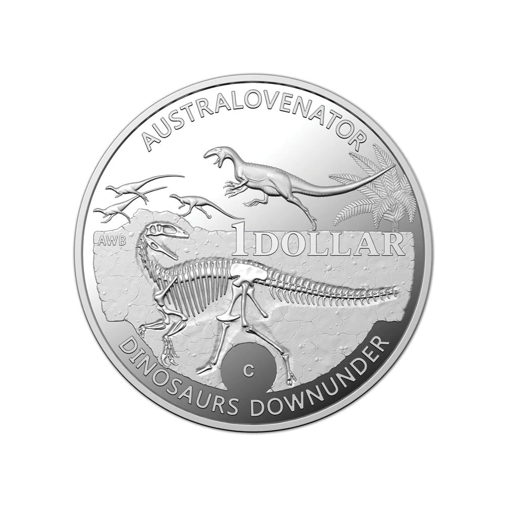 Dinosaurs - Down Under - Monnaie de 1 Dollar - BE 2022