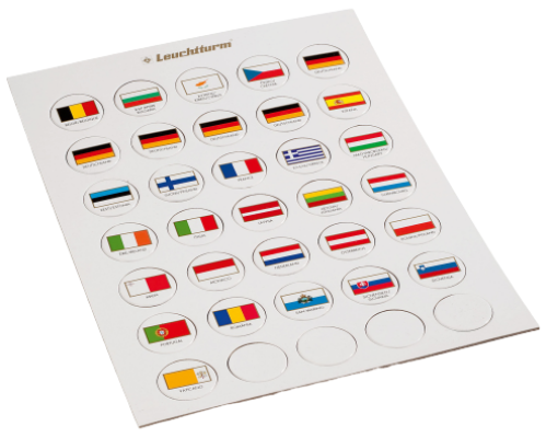Token de bandeira apropriado para 2 cápsulas de euros 26.
