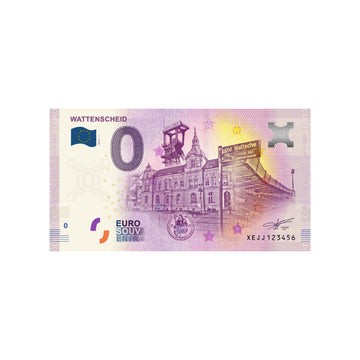 Souvenir -Ticket von Null bis Euro - Wattenscheid - Deutschland - 2019