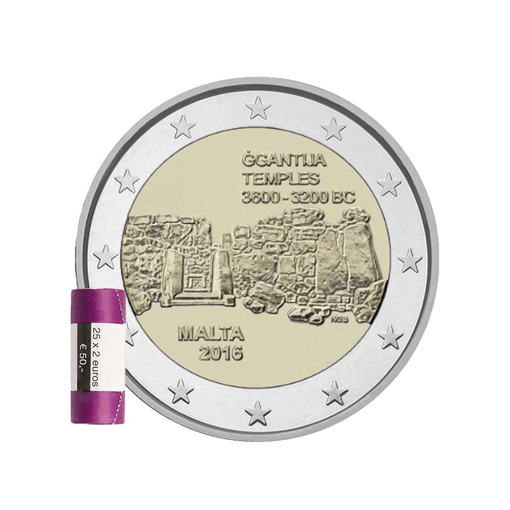 Malta 2016 - 2 Euro commemorative - Ggantija temples
