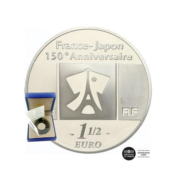 Frankrijk -Japon diplomatieke betrekkingen - geld van € 1,5 geld - Be 2008