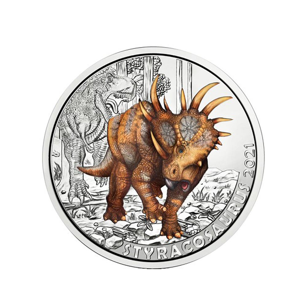 Oostenrijk 2021 - 3 euro herdenking - Styracosaur - 8/12