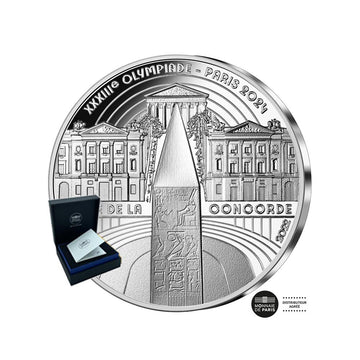 Parigi 2024 Giochi olimpici - Place de la Concorde - valuta di € 10 denaro - BE 2022