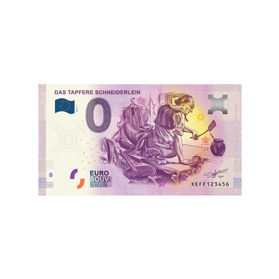 Billet souvenir de zéro euro - Das Tapfere Schneiderlein - Allemagne - 2019