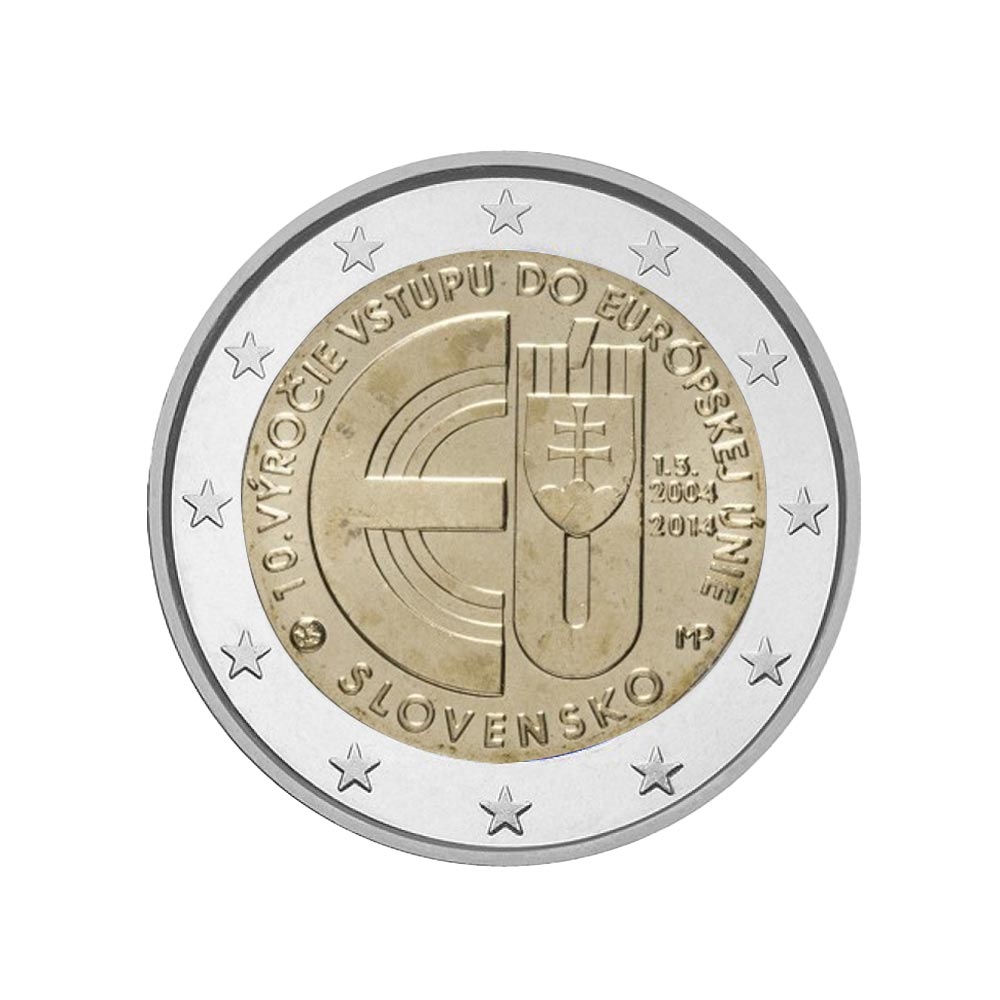 slovaquie 2014 2 euro entrée de l'UE