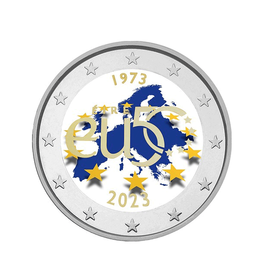 Irland 2023 - 2 Euro -Gedenk - 50 -jähriges Jubiläum der EU -Mitgliedschaft