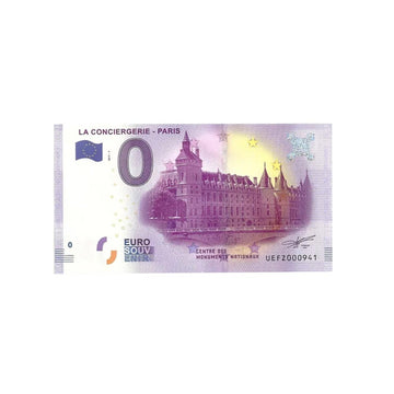 Billet souvenir de zéro euro - La Conciergerie-Paris - France - 2023
