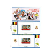 Blätter Album 2015 bis 2020 - 5 Euro -Gedenkfleischstatus - Belgien