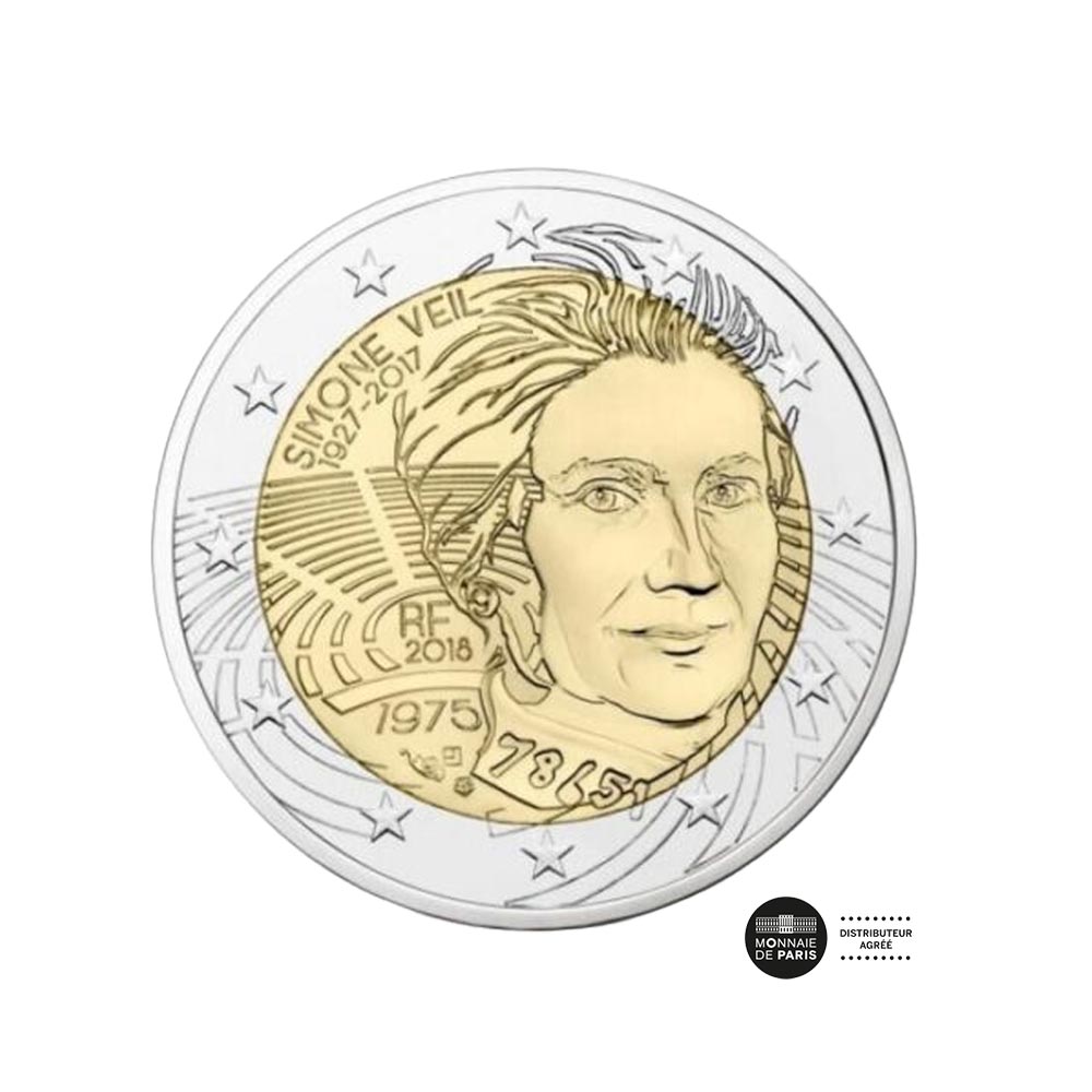 Simone Veil - Monnaie de 2 Euro Commémorative - BU 2018