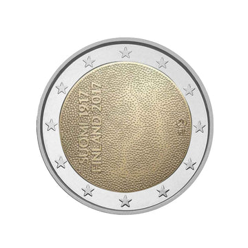 finlande 2017 2 euro indépendance