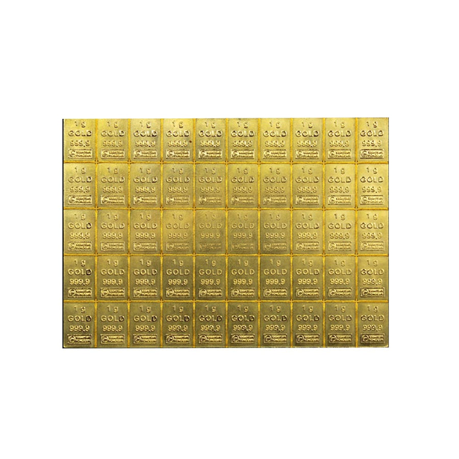 Lingot de 50 gramas - ouro 999%