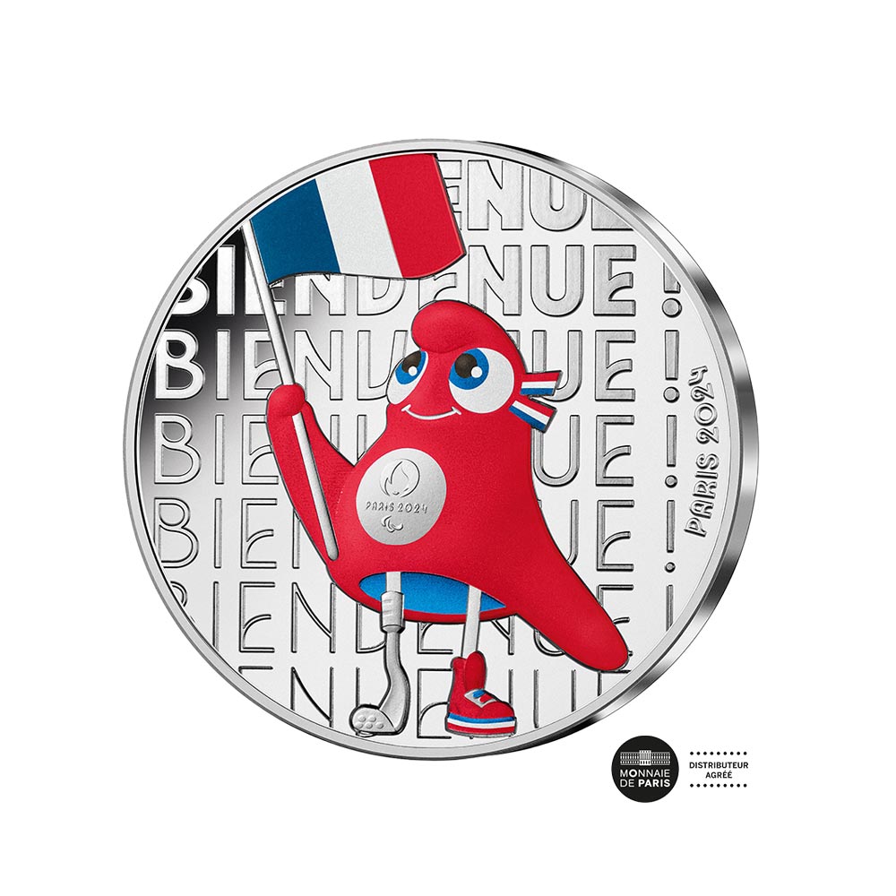 Jeux Olympiques de Paris 2024 - Bienvenue (1/2) - Monnaie de 50€ Argent - Vague 1 - Colorisée