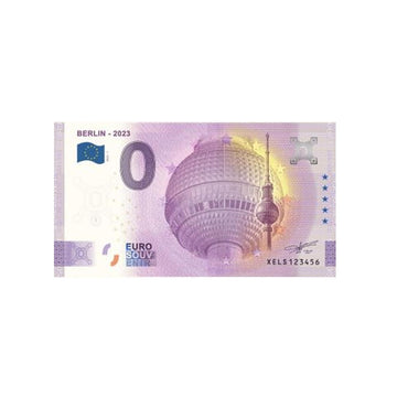 Souvenir ticket from zero to Euro - Berlin - Germany - 2023