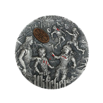 The Witcher - Blood of Elves - Monnaie de 5$ Argent 2 Oz - Haut Relief 2021