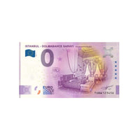 Billet souvenir de zéro euro - Istanbul-Dolmabahce Sarayi - Turquie - 2022