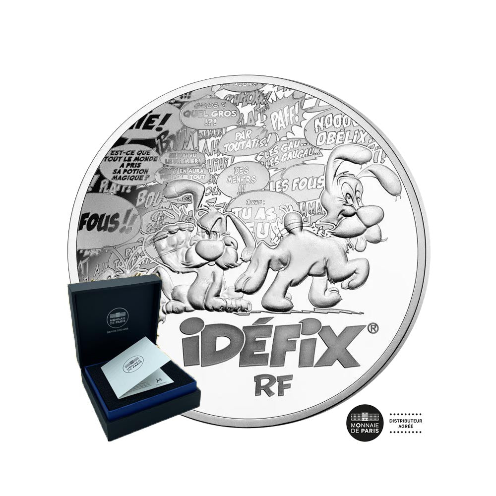 Astérix - Monnaie de 10€ Argent - Idéfix - BE 2019