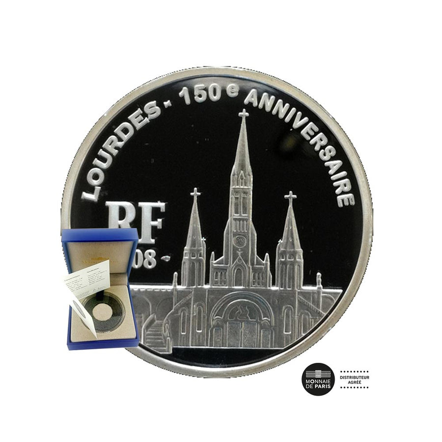 Lourdes - Currency of 1.5 Euro Silver - BE 2008