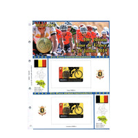 Feuilles album 2015 à 2022 - 2 Euro Commémorative Coincard - Belgique