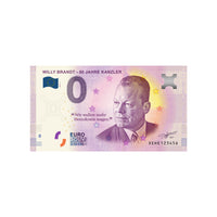 Souvenir -Ticket von null Euro - Willy Brandt 50 Jahre Kanzler - Deutschland - 2019