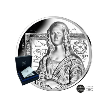 La Joconde - Currency of 20 Euro Silver 1 Oz - BE 2019
