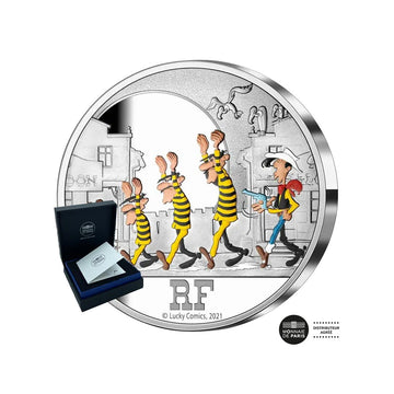 Lucky Luke - Currency of € 50 Silver 5 OZ - BE 2021