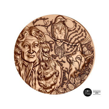 Paper press medal - Jean de la Fontaine - L'art de la Plume - 2021