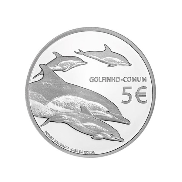 ⁣⁢Der Delfin Portugal - 5€ Silbermünze - PP 2020⁤⁣