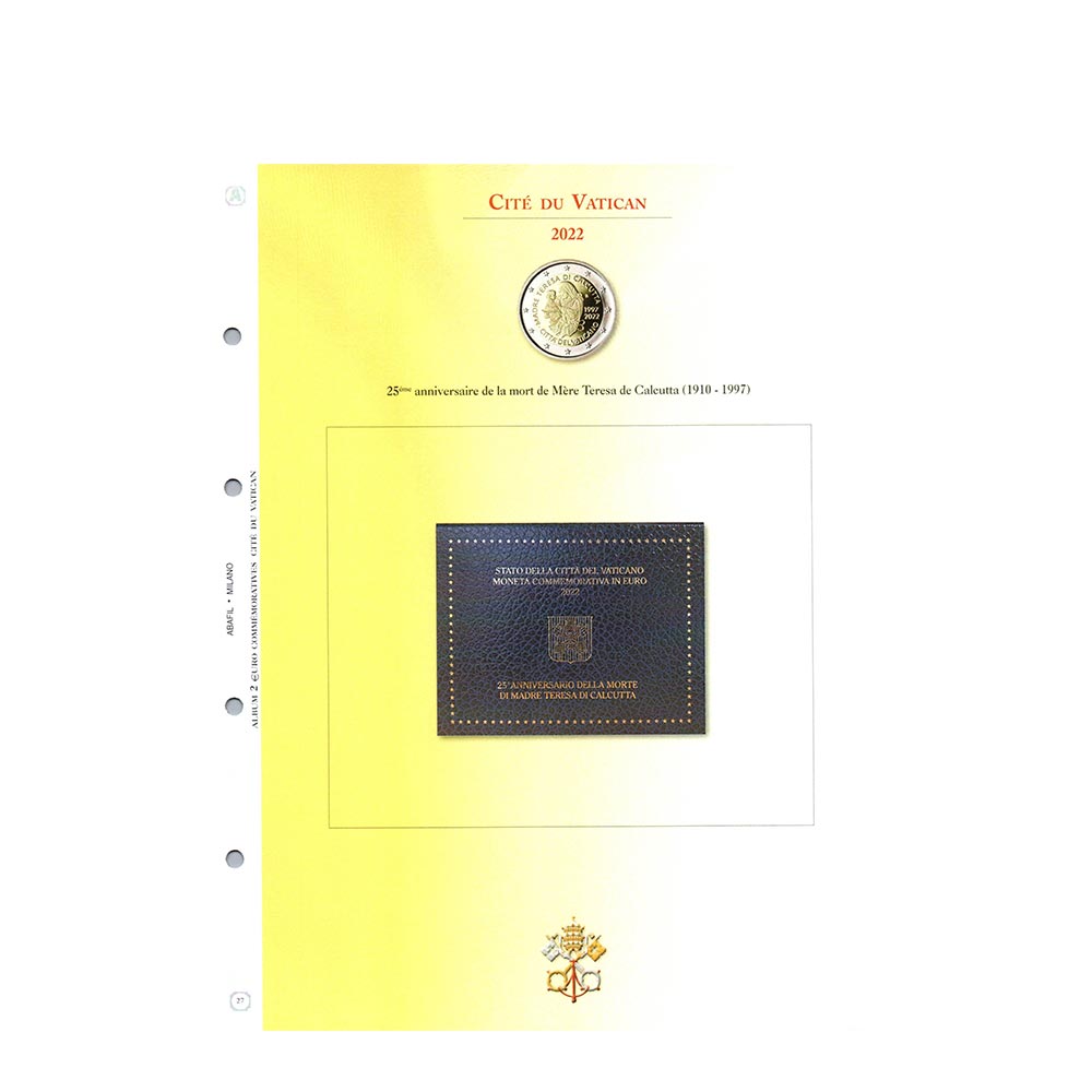 Álbum de folhas 2004 a 2022 - série comemorativa anual - Vaticano