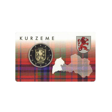 Latvia 2017 - 2 Euro commemorative - Coincard - Kurzeme / Latgale