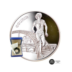 Championnats du monde d’athlétisme (Courir)  - Monnaie de 1€ 1/2 Argent - BE 2003
