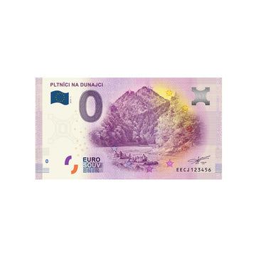 Bilhete de lembrança de zero euro - pltnici na dunajci - eslovaca - 2019