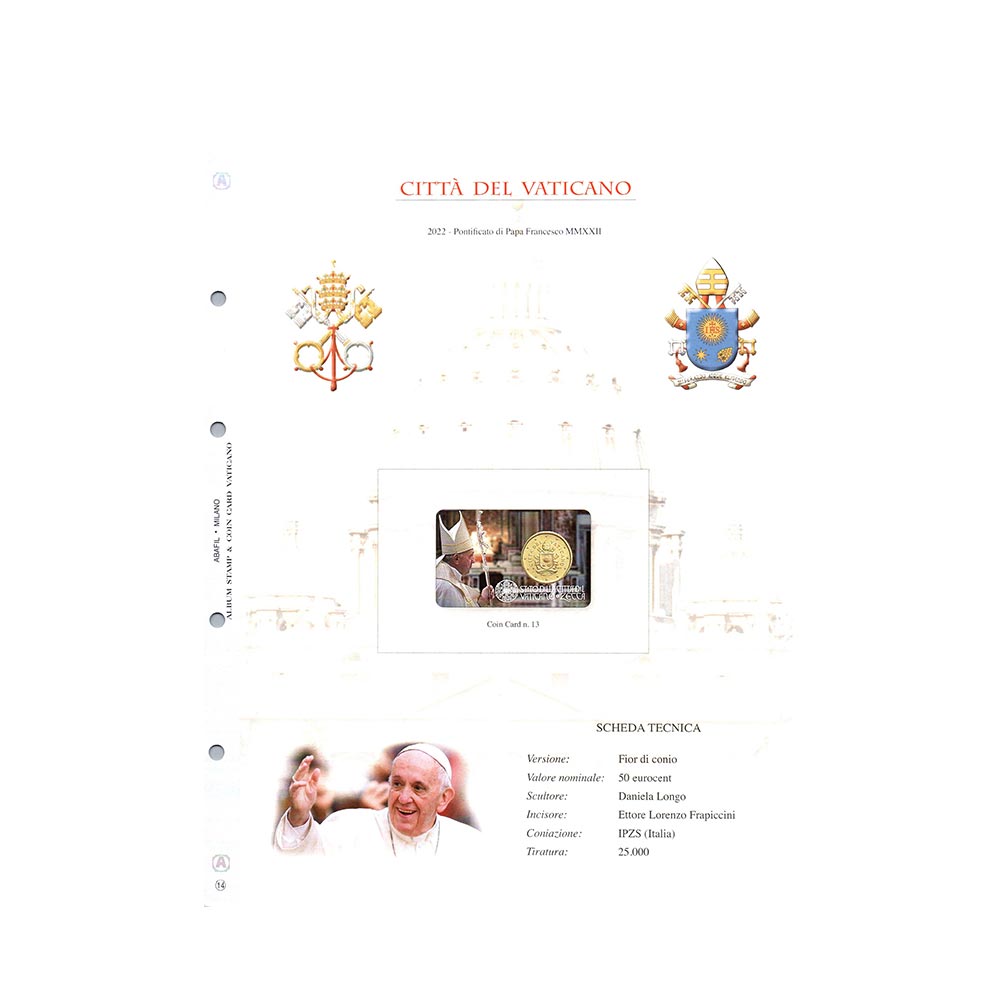 Album Sheets 2010 op 2022 - Coincard - Vaticaan