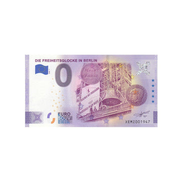 Souvenir -Ticket von null Euro - Die Freiertsglocke in Berlin - Deutschland - 2020