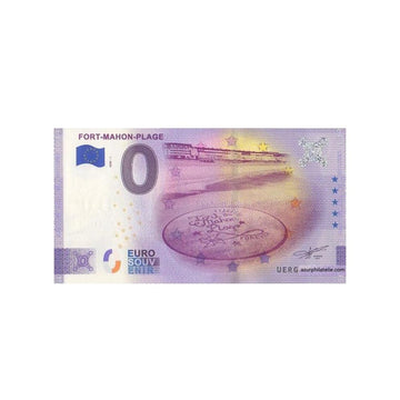 Billet souvenir de zéro euro - Fort-Mahon-Plage - France - 2020