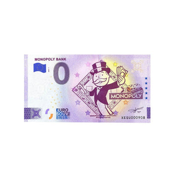 Billet souvenir de zéro euro - Monopoly Bank - Allemagne - 2023