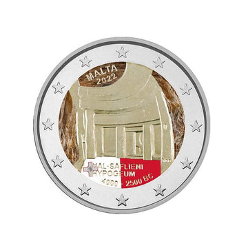 Malta 2022 - 2 Euro commemorative - Hypogeus of Hal Saflieni - Colorized #3