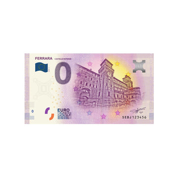 Billet souvenir de zéro euro - Ferrara - Italie - 2019