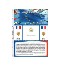 Feuilles album 2007 à 2022 - 2 Euro Commémorative - France