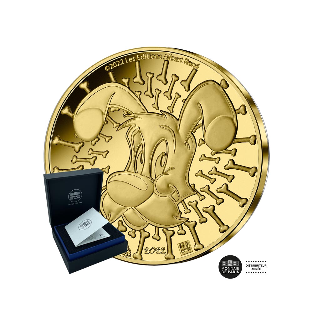 Astérix - Monnaie de 5 Euro 1/2g Or - Idéfix - BE 2022